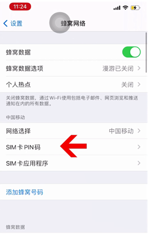 沈丘苹果14维修网分享如何给iPhone14的SIM卡设置密码 