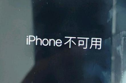 沈丘苹果服务网点分享锁屏界面显示“iPhone 不可用”如何解决 